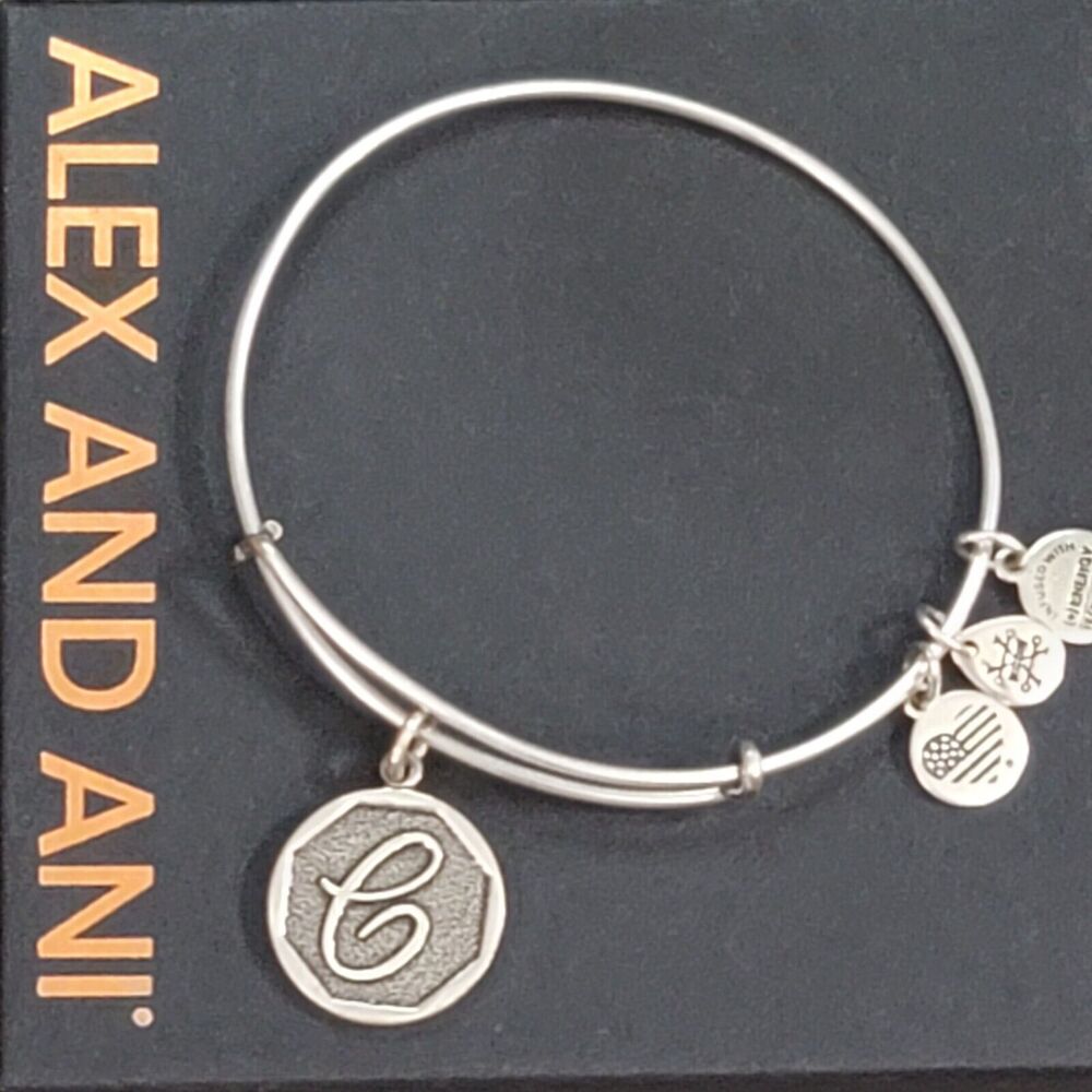 Alex And Ani Letter C Initial Charm Bracelet